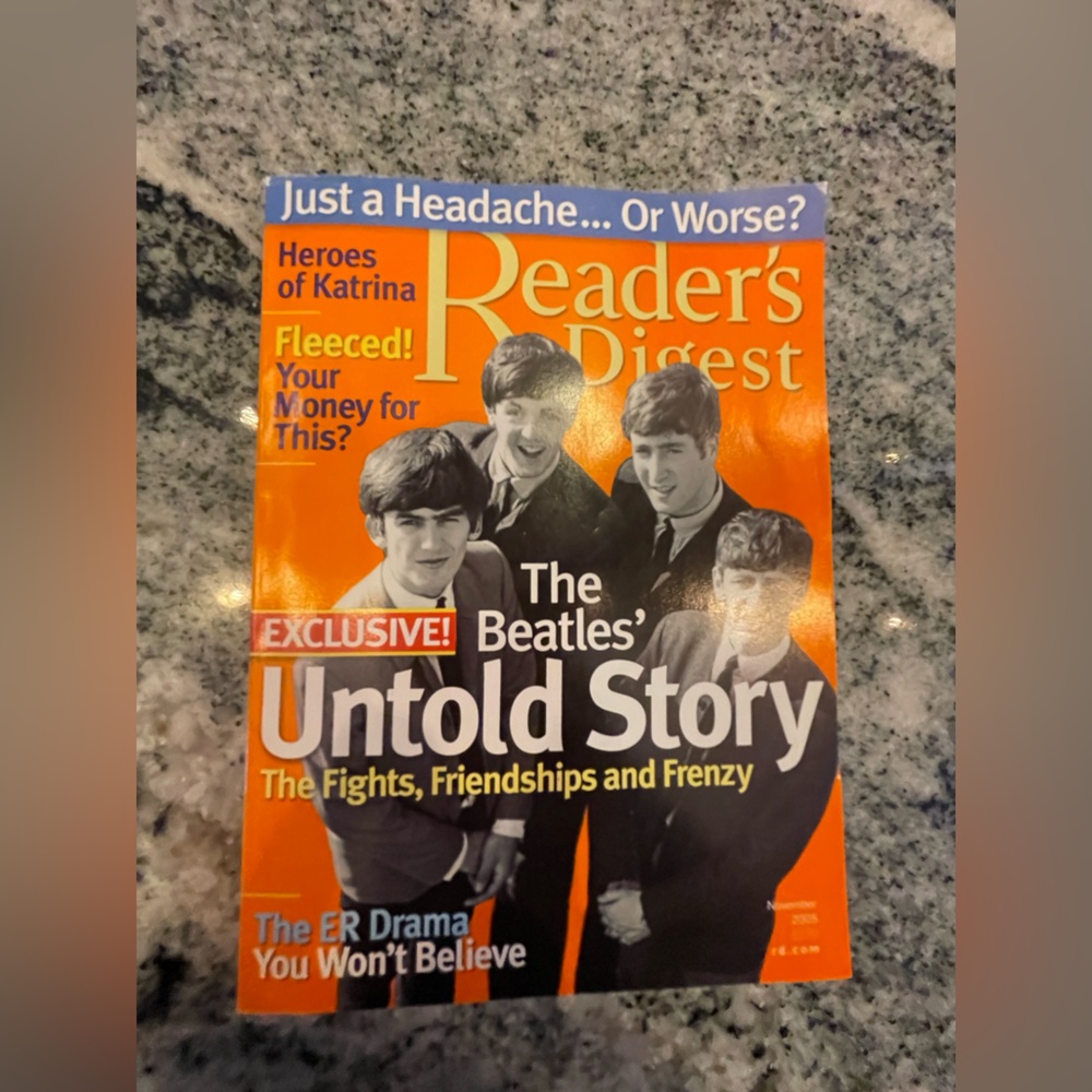 Reader's Digest November 2005 The Beatles Untold Story